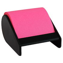NOTES ADHÉSIVES EN ROULEAU, 10 M X 60 MM, ROSE FLUO - LOT DE 11