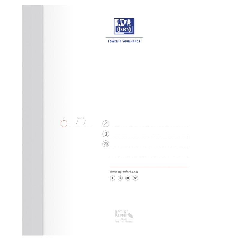 Oxford Carnet Essentials broché A5 192p./96 feuilles 90g/m², quadrillé 5x5 - 100103389_0