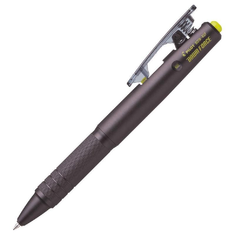 PILOT DOWN FORCE RÉTRACTABLE BILLE STYLO MOYENNE POINTE 1,0 MM NOIR