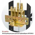 Presse hydraulique d'établi 15 tonnes - KS Tools - Pompe à deux vitesses avec retour automatique et sécurité hydraulique_0