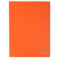 PROTÈGE-DOCUMENTS EN POLYPROPYLÈNE 5/10E OPAK POCHETTES CRISTAL 60 VUES - A4 - ORANGE - LOT DE 12