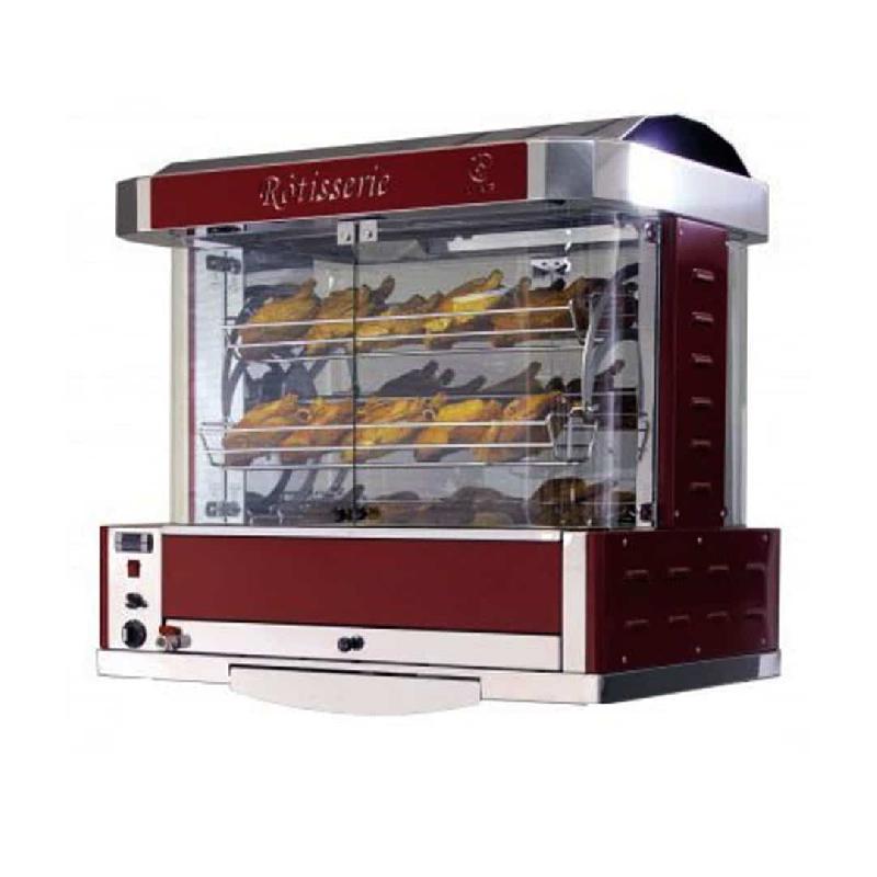 Rôtissoire professionnelle à balancelle en inox GALAXY 6 (Couleur: Rouge Réf - GALAXY6-3003-Rg-12)_0