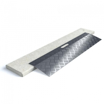 Rampe de seuil en aluminium - GOHY081.051 - Pour fauteuils roulants et déambulateurs - 3 hauteurs disponibles_0