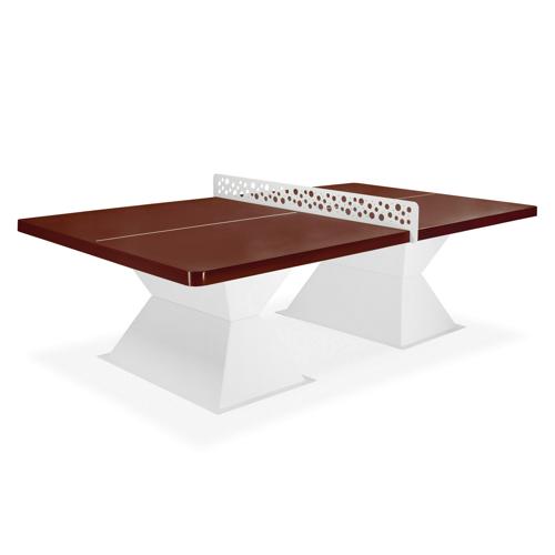 TABLE DE TENNIS DE TABLE - RESITECH HD60 ALLWEATHER COINS ARRONDIS