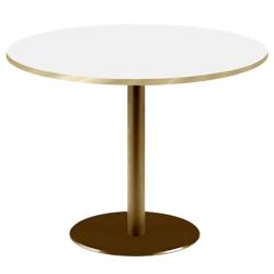 Restootab - Table Ø120cm Rome bistrot blanche - blanc fonte 3701665200473_0
