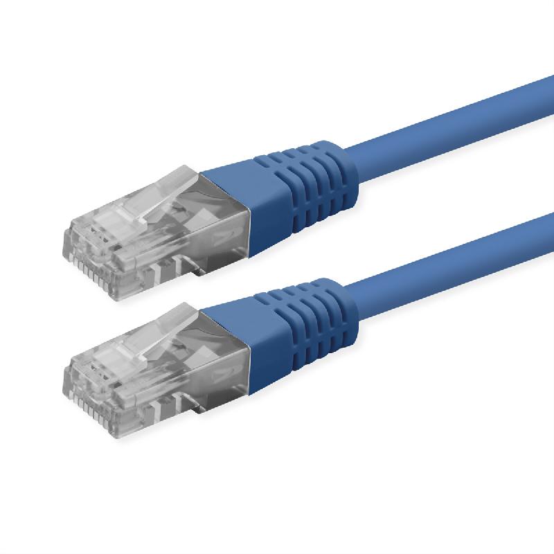 ROLINE Cordon Cat.6 (Classe E), UTP, PoE, bleu, 5 m_0