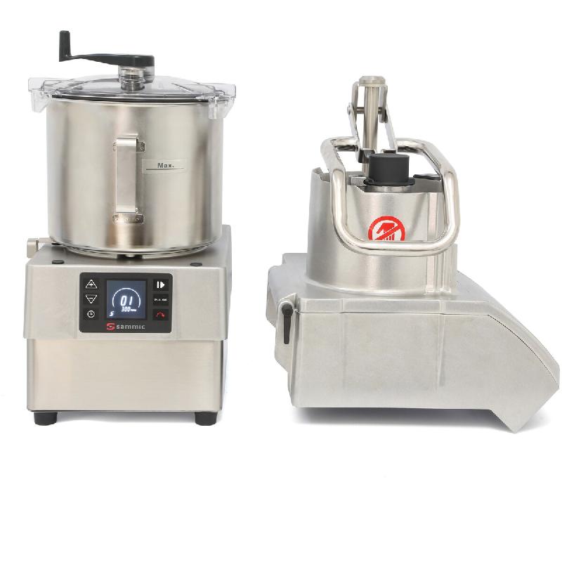 Sammic Combiné coupe-légumes et cutter CK-48V professionnel brushless, cuve de 8 litres avec une puissance de 1500W pour grande productivité - 1050821_0