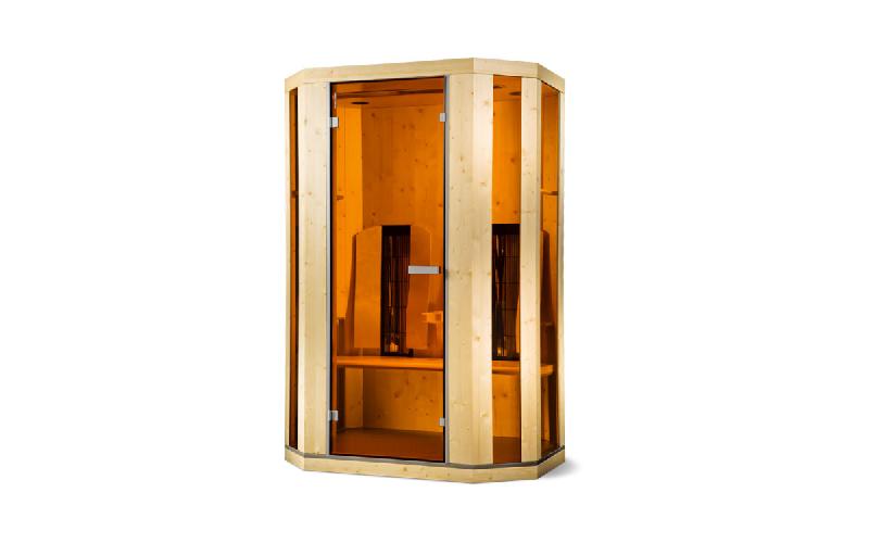 Sauna cabine infrarouge - Ergo Balance 2 Luxe Pro - 2 personnes - Epicéa - 1540W_0