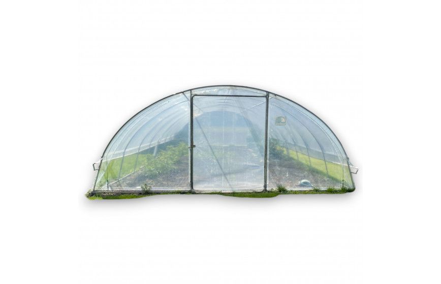 Serre de jardin avec aérations latérales des 2 côtés relevables par manivelles sur 0,70 m de hauteur - idéale pour les jardins de plus grande surface - SUPER_1