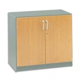 SIMMOB ARMOIRE BASSE ALU/HÊTRE H72 GAMME BUDGET ALU HETRE