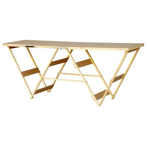 TABLE À TAPISSER PROFESSIONNELLE 2 M PIÈTEMENT BOIS OUTIFRANCE