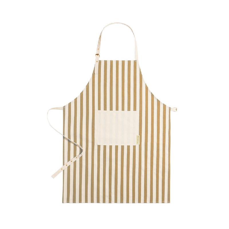 Tablier ajustable, avec liens au cou et à la taille Marron - 5600847154642_0