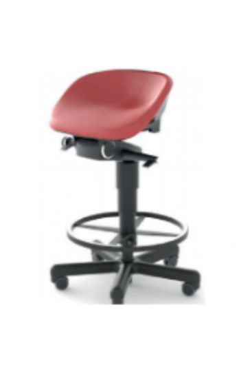 Tabouret assis-debout ergonomique - gamme Swing intégral sans dossier - hauteur réglable de 550 à 730 mm_0