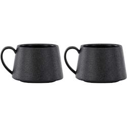 Tasse en grès Wabi Sabi 33 cl Venture Home - noir 3700866367343_0