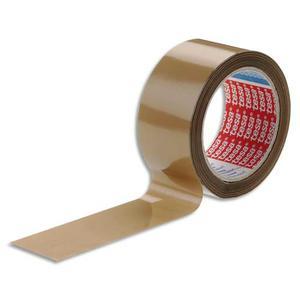 Tesa adhésif d'emballage PVC 4120 - colle caoutchouc naturel 52 microns - 50 mm x 66 m - havane_0