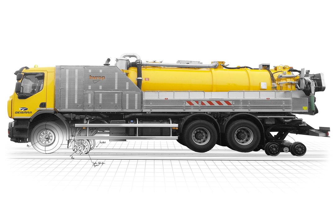 Véhicule rail-route hydrocureur - Hydro Wizard V2R - Diesel, 26 tonnes, cuve 5 m3_0