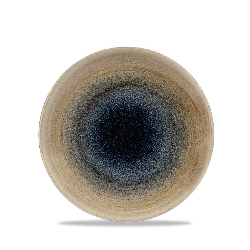 ASSIETTE COUPE PLATE ROND AQUEOUS BAYOU PORCELAINE Ø 21,7 CM STONECAST CHURCHILL