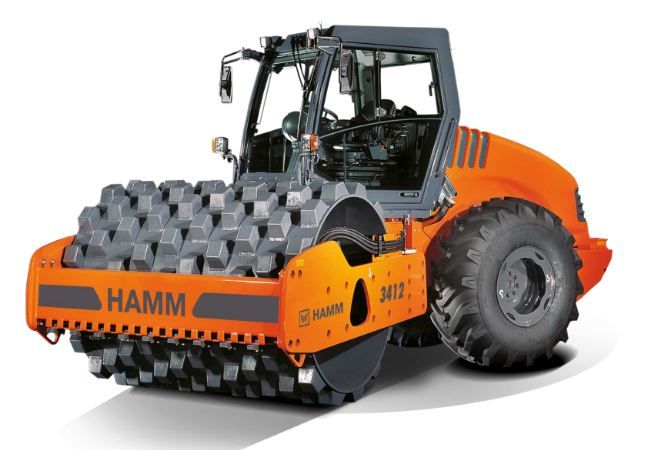 3412P H180 - Compacteur monocylindre à pieds dameurs - Hamm - Poids 12 300 kg_0