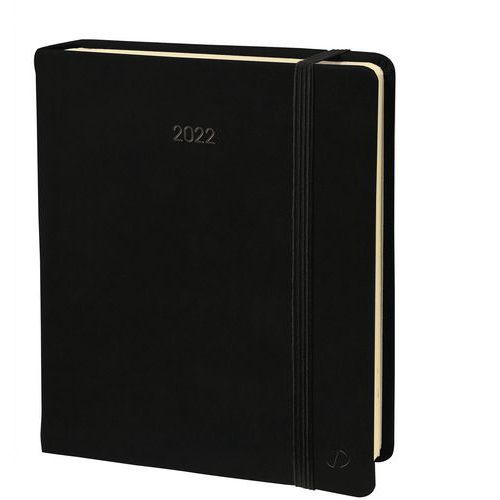 AGENDA EXECUTIF PRESTIGE SILK SEMAINIER - NOIR - QUO VADIS