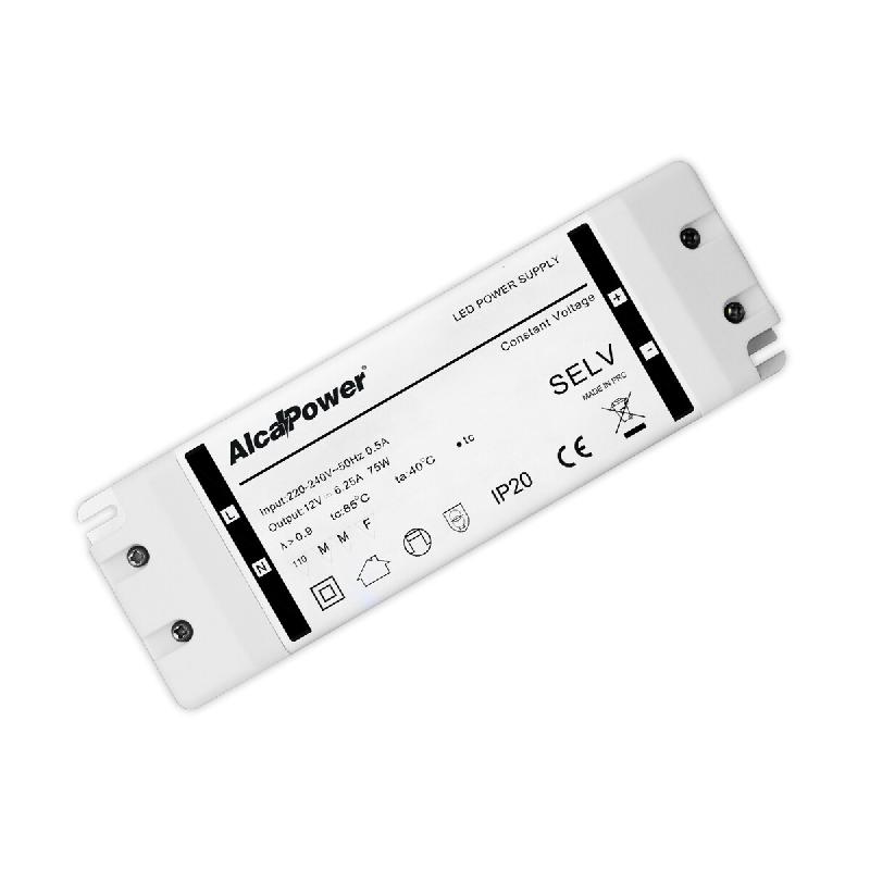 Alimentation à découpage Alcapower 24 V 75 W 3,1 A IP20, transformateur professionnel pour systèmes d'éclairage LED, compact et haute efficacité._0