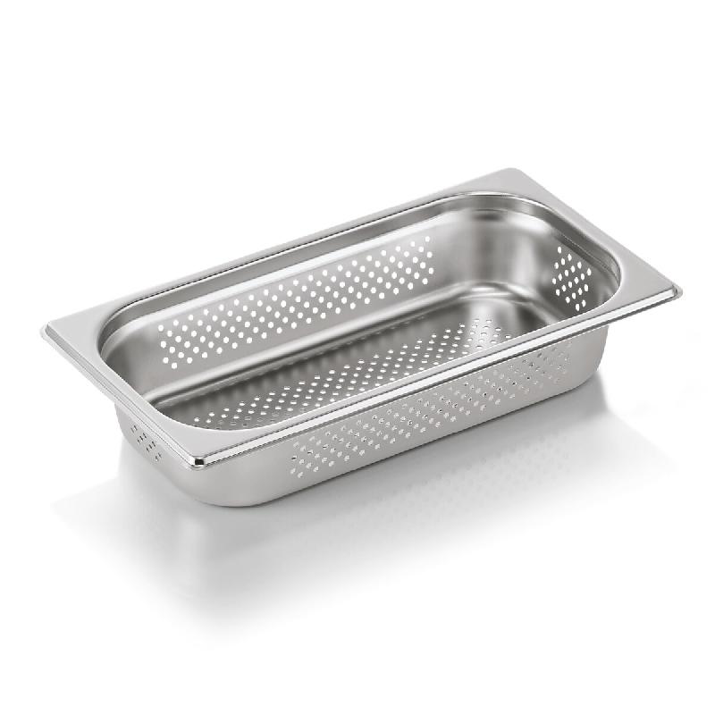 Bac inox perforé fond et côtés GN 1/3 H 65 mm 2,5 ltr GN ESSENTIALS lot de 6 - Was Germany - multi-matériau 4044925166027_0