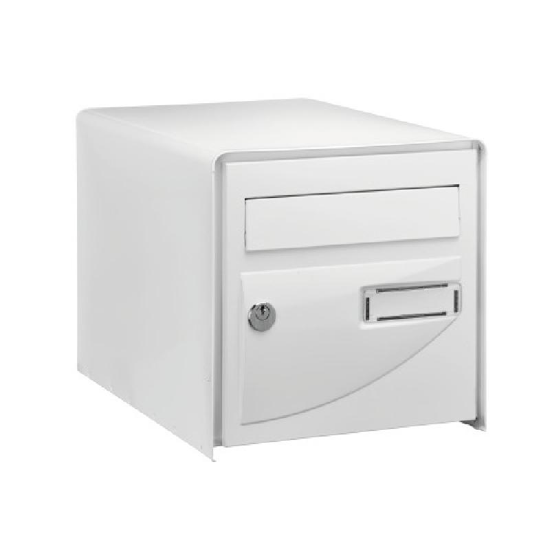 Boîte à lettres probat 1/2 prof simple face blanc ral 9016 - DECAYEUX - 221967 - 826504_0