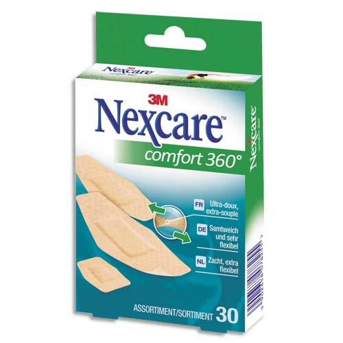 BOÎTE DE 30 PANSEMENTS COMFORT 360 ASSORTIS MICRO-AÉRÉ 6346900 - LOT DE 3