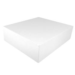 Boites pâtissières blanches vernies 29 x 29 x 5 cm (100 unités) - BBV295_0