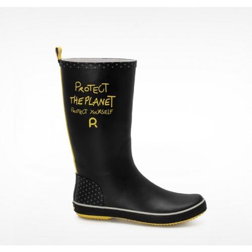 BOTTE DE PLUIE PROTECT THE PLANET - FEMME - NOIR - POINTURE 41 ROUCHETTE