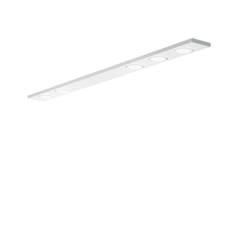 Button - Plafonnier LED 5xGX53 max 15W, Rectangulaire 120x10 cm, Métal peint, IP20 - Perenz - Blanc - blanc 8568 B_0