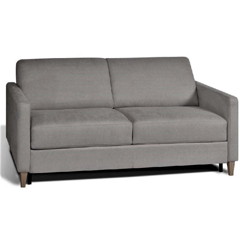 CANAPÉ CONVERTIBLE NORDIC SYSTÈME EXPRESS SOMMIER LATTES 160CM RENATONISI TISSU GRIS_0