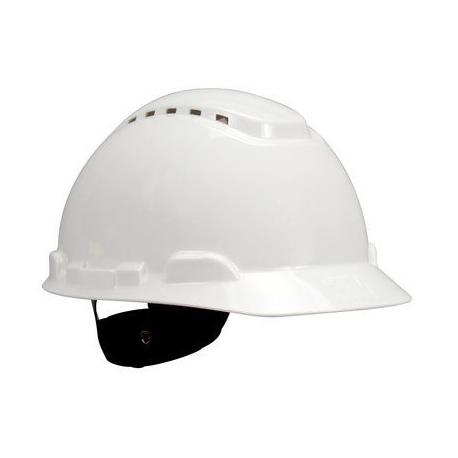 Casque de sécurité 3M™ H700 blanc, non ventilé, avec harnais standard et basane synthétique_0