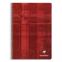 CLAIREFONTAINE CAHIER RELIURE SPIRALE 21X29,7 CM 180 PAGES PETITS CARREAUX PAPIER 90G