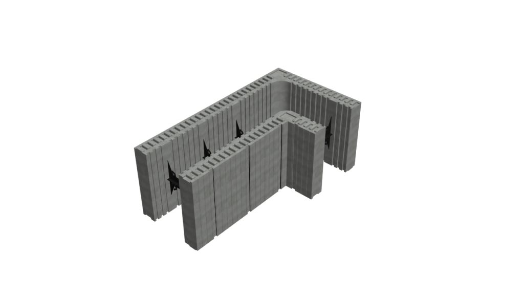 Coffrage isolant angle 90° - Reverbloc - épaisseur 28cm - R = 3.56_0