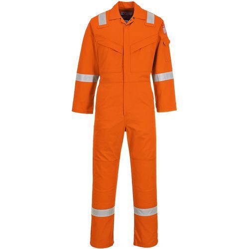 COMBINAISON RÉSISTANT FLAMME ANTISTATIQUE FR50 ORANGE XS - PORTWEST