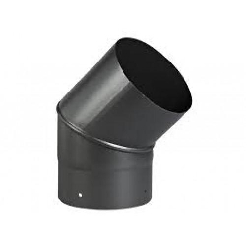 COUDE 45° ACIER ÉMAIL NOIR MAT - DIAMÈTRE 180 MM - SANPLI TEN