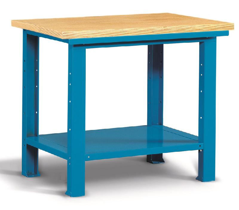 Etabli métal fortis l.1024 mm bois bleu_0