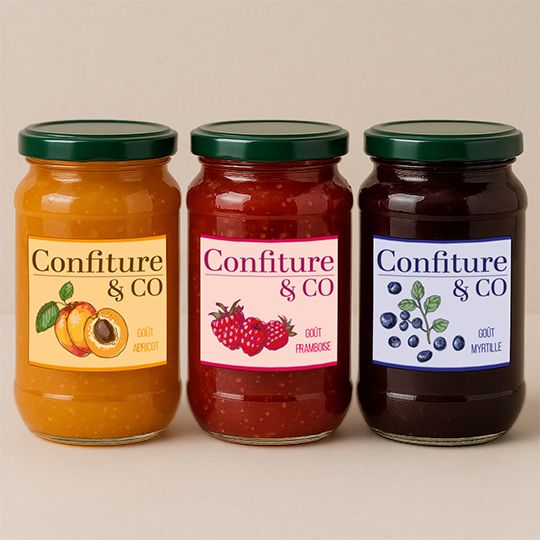 Étiquettes adhésives pratiques pour pots de confiture - Interfas_0