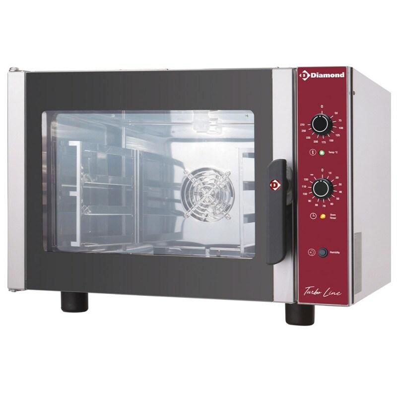 Four électrique/convection 4x GN 2/3 + humidificateur - Diamond - 0615402152853_0