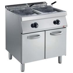 Friteuse gaz 2 cuves en 'Y' 2x15 litres - brûleurs extérieurs sur armoire - AGA G17/F30A8_0