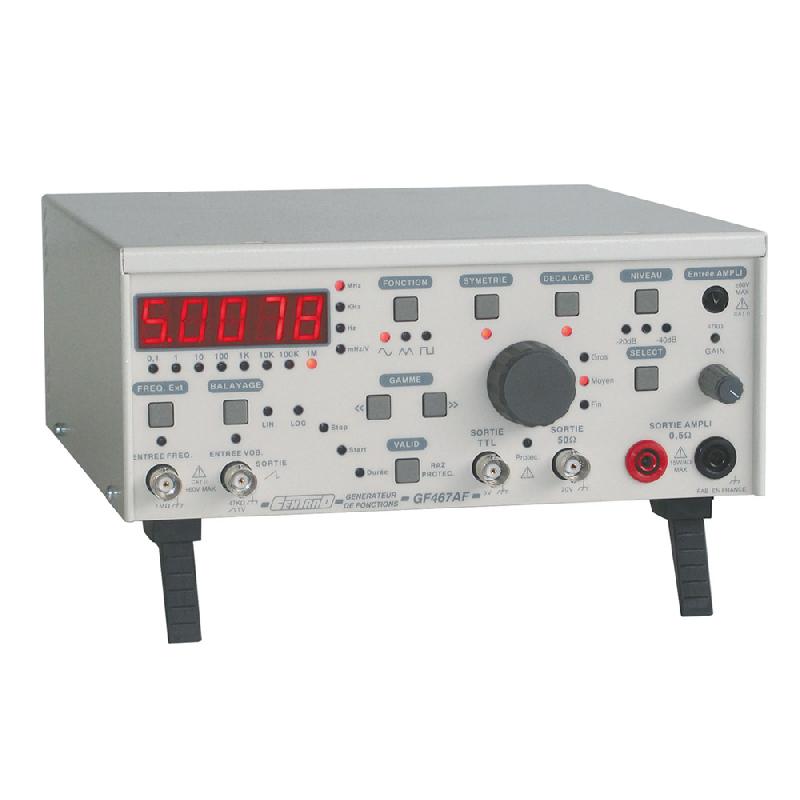 GF467AF - Générateur de fonctions 1 voie 5 MHz avec fréquencemètre 50 MHz et interface RS232_0