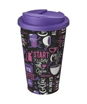 GOBELET ISOLANT BRITE-AMERICANO 350ML AVEC COUVERCLE ANTI-FUITE - VIOLET - GOBELETS ET MUGS PERSONNALISÉS