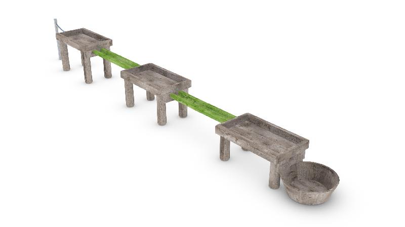 Jeu de sable et eau Ania réf-8066276 - Hags - Structure pour aire de jeux 193 kg, zone de sécurité 30 m²_0
