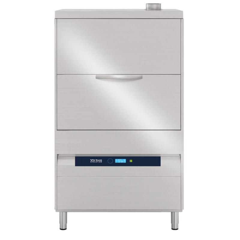 Lave-batterie électronique avec doseur de détergent et pompe de décharge, panier 72,5x85 cm, h 68,5 - VIRTUS - 4068875003331_0