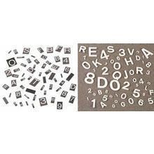 LOT 100 LETTRES PLOT 8/18 MM
