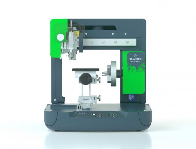 Machine à graver mécanique modulaire et compacte - M20 Jewel pour bijoux plats et cylindriques, gravure intérieure et extérieure_0
