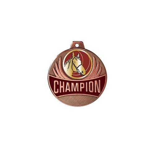 MÉDAILLE ÉQUITATION - CHAMPION - 50MM