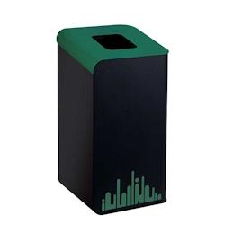 Medial International Rubik Evo Borne à déchets modulaire Acier Vert Poudré 80 lt - vert inox 789298_0