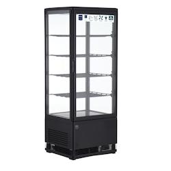 METRO PROFESSIONAL Vitrine réfrigérée GGC2098B, verre/plastique, 42.8 x 38.6 x 111 cm, 98 L, noir - noir verre 4337255250543_0