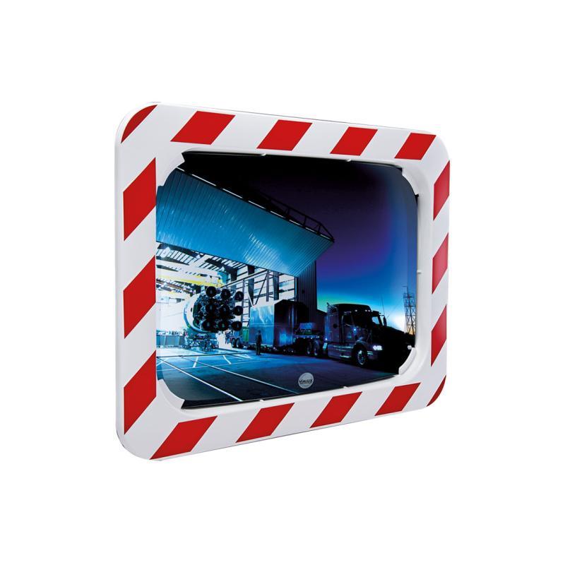 Miroir routier Polymir® et P.A.S® - Réf : 554 - Sécurisation des intersections avec cadre rétro réfléchissant_0